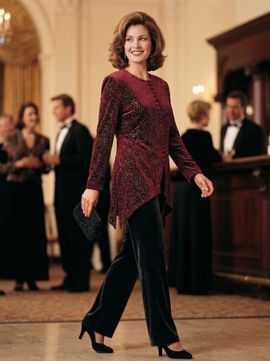 J.B.S. Jackets & Blazers - JBS LTD Womens 12 Vintage Maroon Velvet Beaded Archival Evening Jacket Holiday